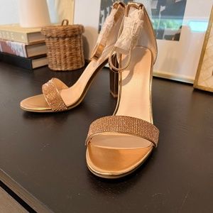 Brynne Rose Gold Heels